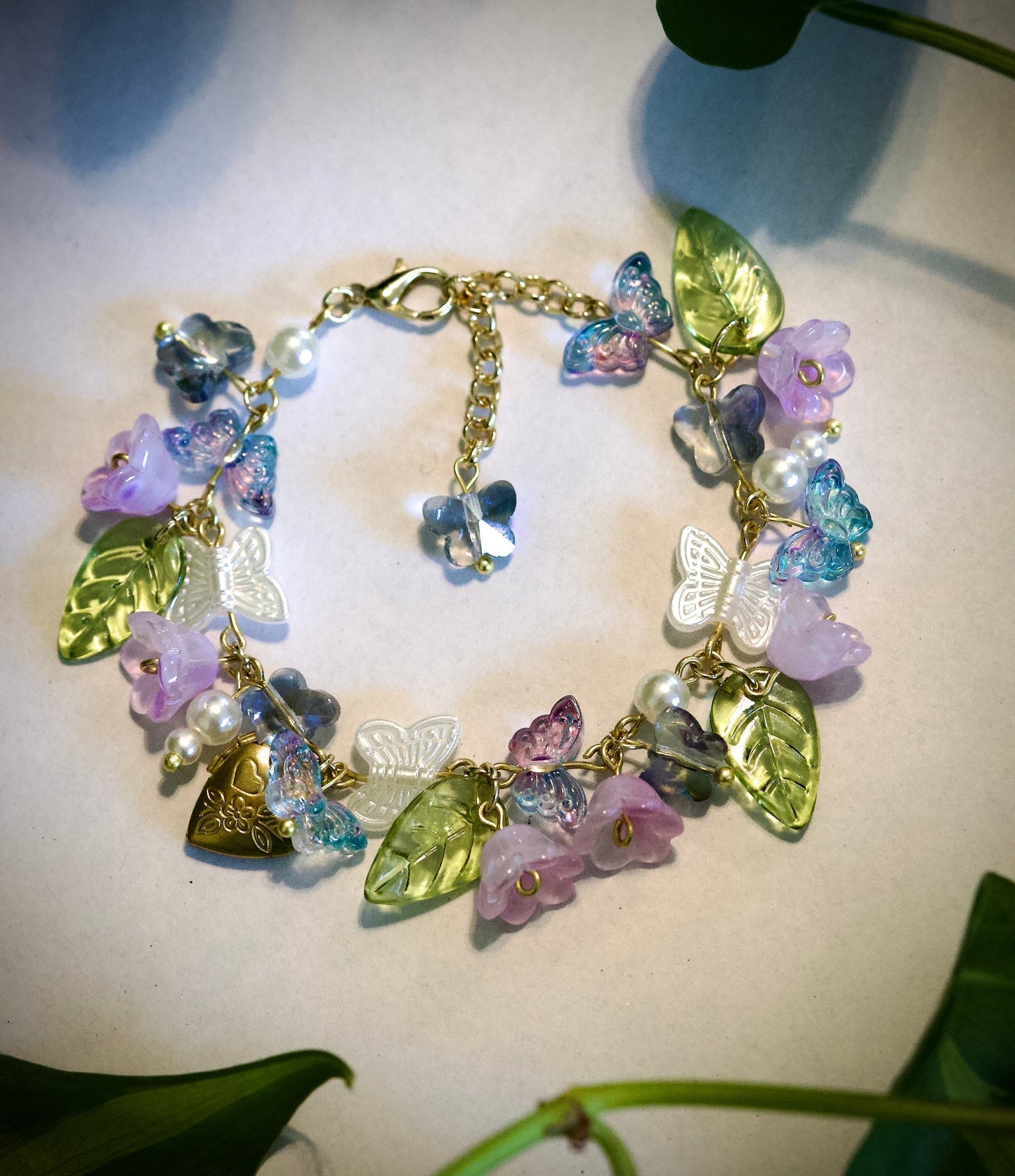 Brass Butterfly Garden Bracelet (SALE)